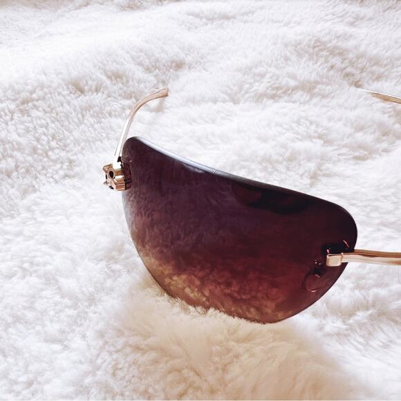 Ophelia Brown & Clear Floral Chic Sunglasses - Picture 4 of 10